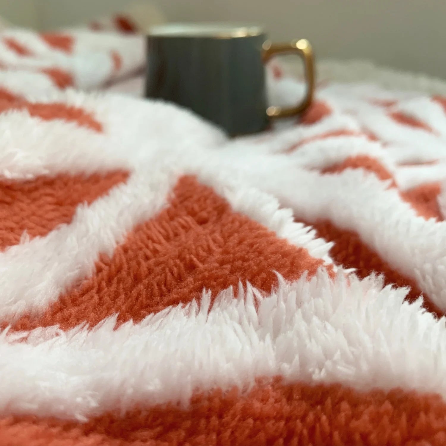 Sherpa Fleece Blanket Fuzzy Soft Throw Blanket Dual Sided Blanket for Couch Sofa Bed (Coral,51"X63")