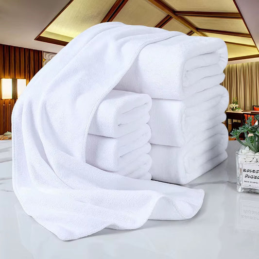 120X200 Cm White Classic Luxury Hand Towel-Hotel-Spa-Kitchenware-Microfiber Bath Towel Beauty Salon Towel