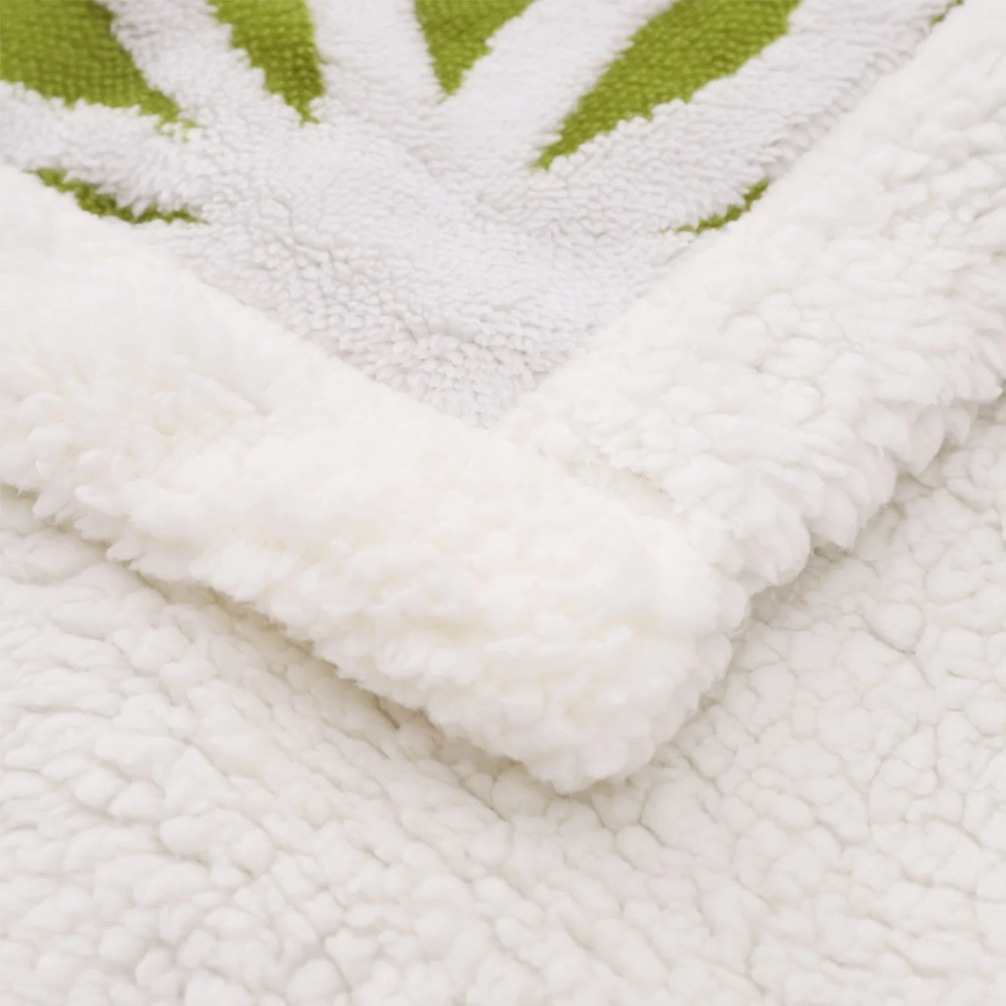 Sherpa Fleece Blanket Fuzzy Soft Throw Blanket Dual Sided Blanket for Couch Sofa Bed (Fruit Green,51"X63")